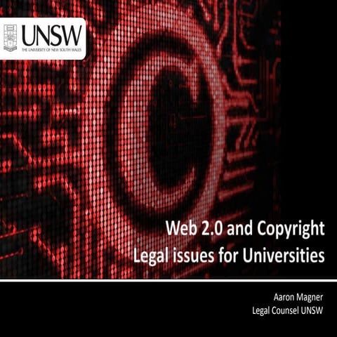 Sustainability at UNSW - November 2010 | PPT