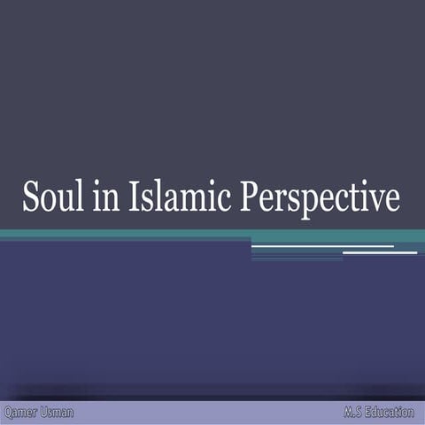 perspective of scholars of sects about Soul | PPT