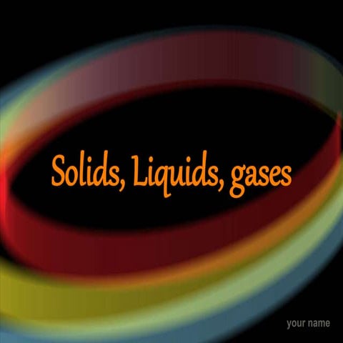 Sound and States of Matter