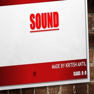 Sound class 9