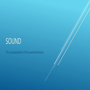 Sound | PPTX