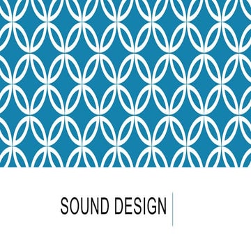 Sound design
