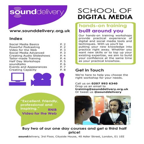 sounddelivery Training Handbook Autumn 2011