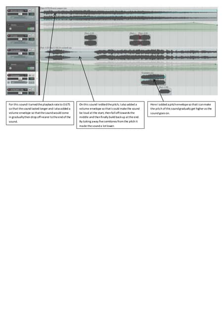 Sound design pitch and playback analysis