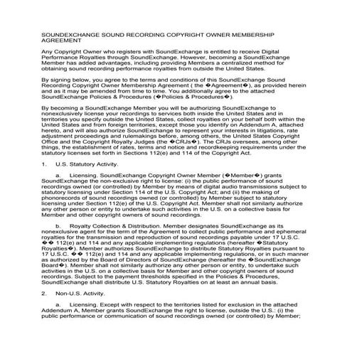 Soundexchange sound recording copyright owner membership agreement.txt