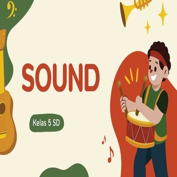 Mengenal tentang bunyi (sound) untuk siswa kelas 5 | PDF