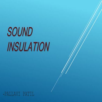 Sound insulation