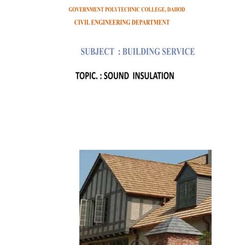 Sound  insulation