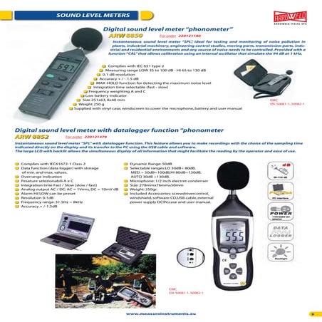 Sound Level Meter | PDF