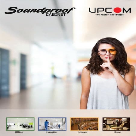 Soundproof cabinet 19inch