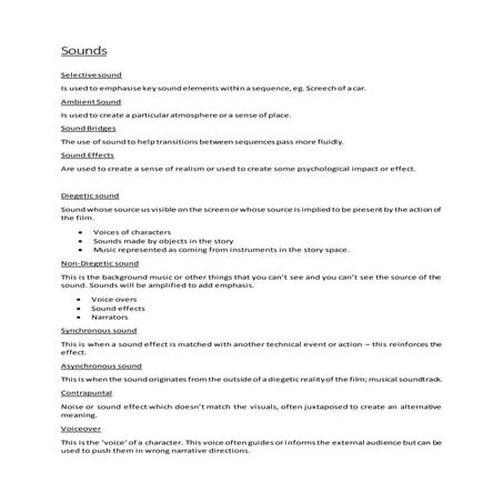 Sound techniques | PPT