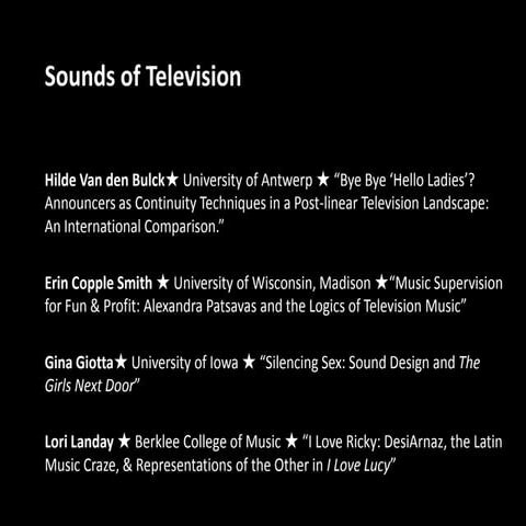 I Love Ricky: Music & Otherness in i love Lucy