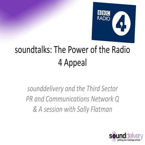 soundtalks: The Power of the Radio 4 Appeal