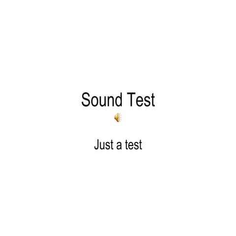 Sound test 2 | PPS