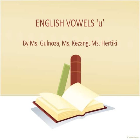 English Vowel 'u'