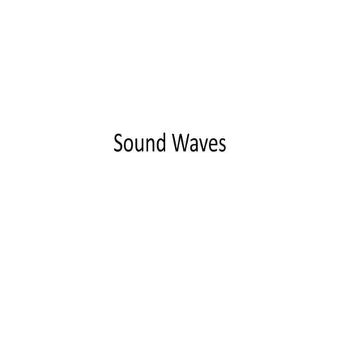 Sound waves