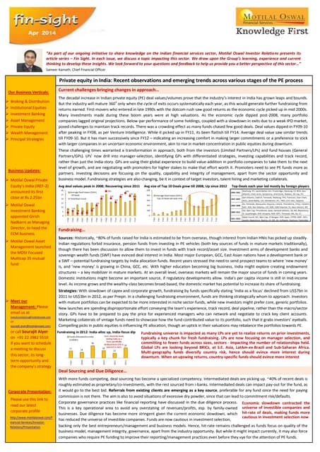 Finsight - Private Equity in India:...