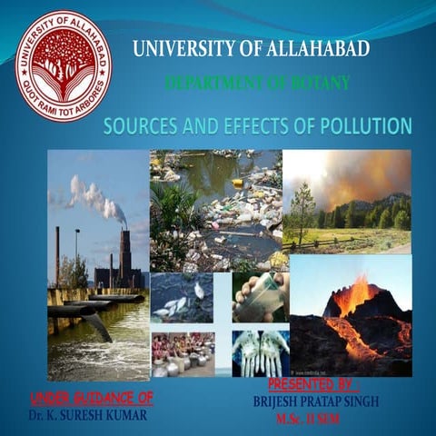 Source and effect of pollution brijesh p singh