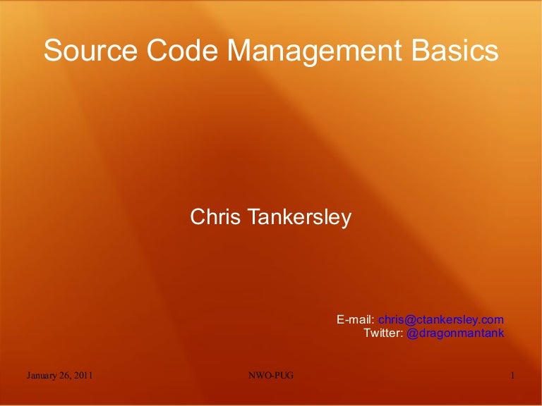 Source Code Management Basics