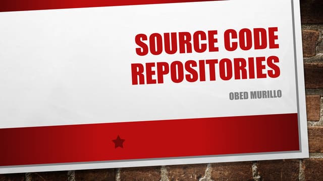 Source code repositories | PPT