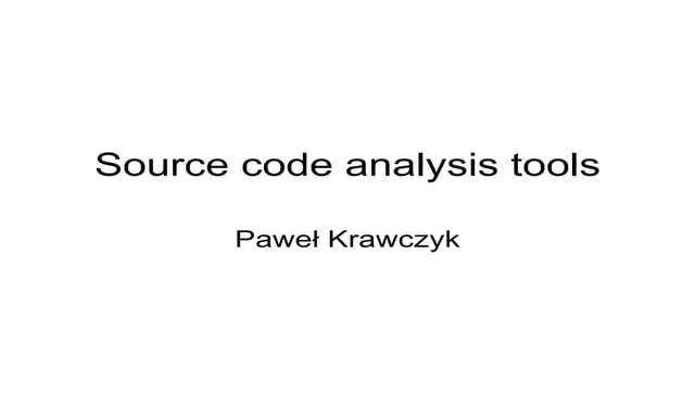 Source Code Scanners