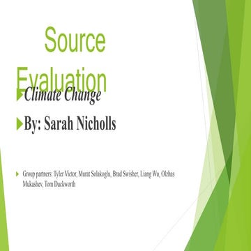 Source evaluation