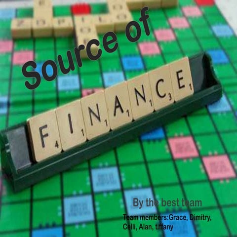 Source of finance