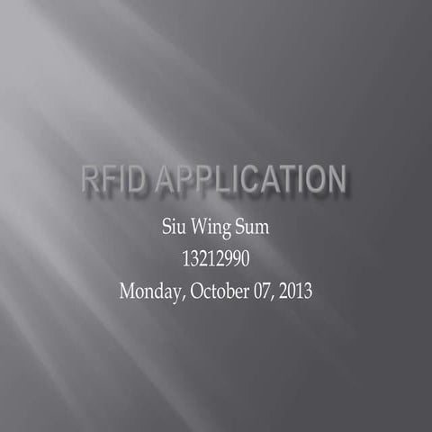 RFID Application