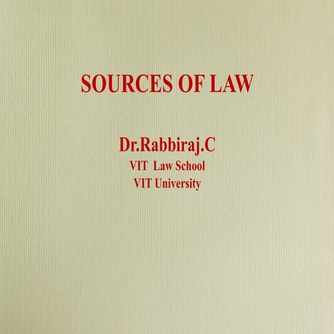 Sources of law