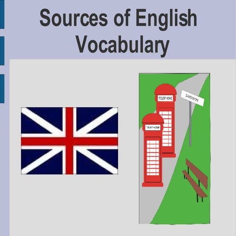 Sources of English Vocabulary