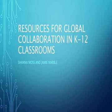 Sources for global collaborations in k12 classrooms
