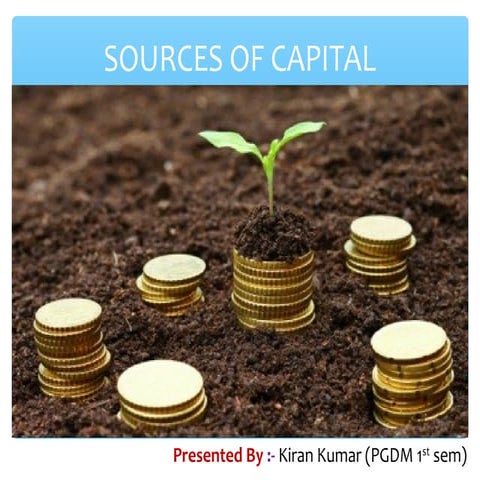 Sources of capital