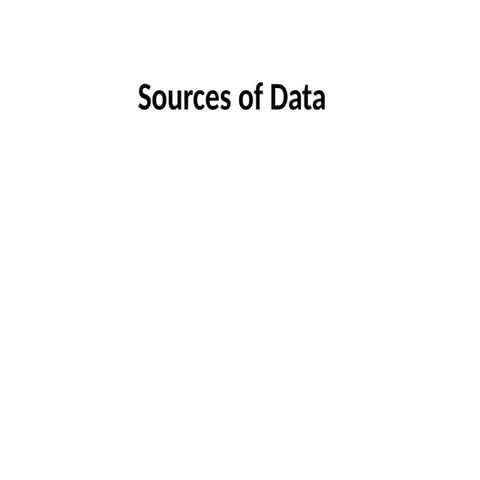 SOURCES OF DATA IN EPIDEMIOLOGICAL STUDIES .pptx