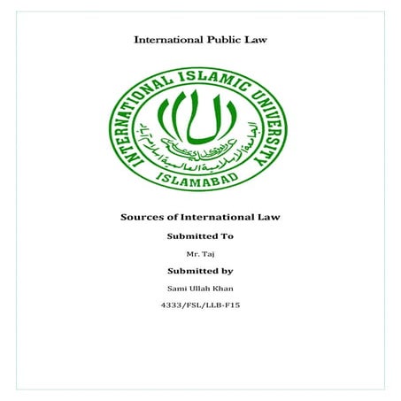 Sources of international law