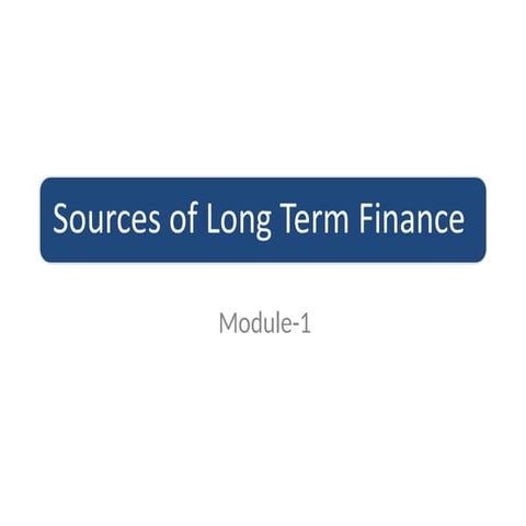Comprehensive Overview of Corporate Finance Sources and Instruments | PPT