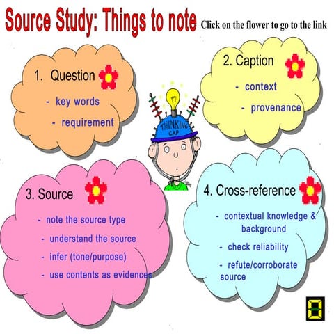 Source study things to note