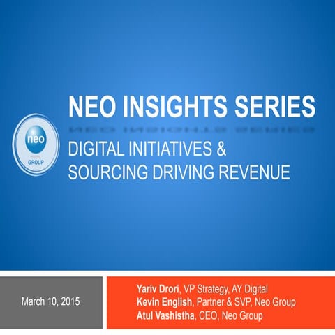 How to Source Digital Initiatives to Drive Revenue Generation