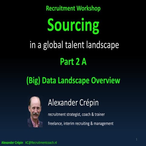 Sourcing talent a key recruiting differentiator part 2 - the (Big) Data Lands...