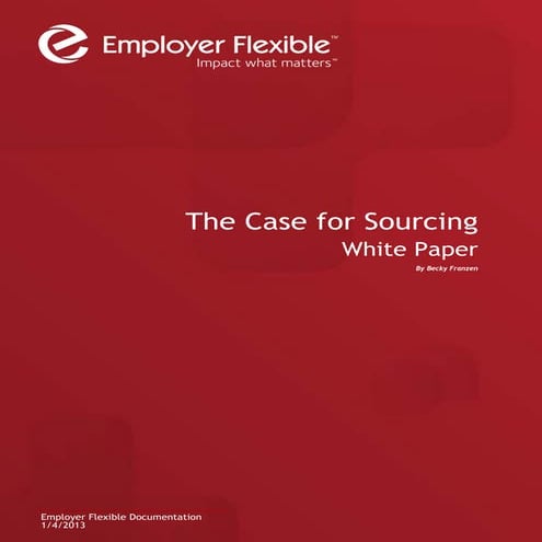 Sourcing white paper   impact what matters