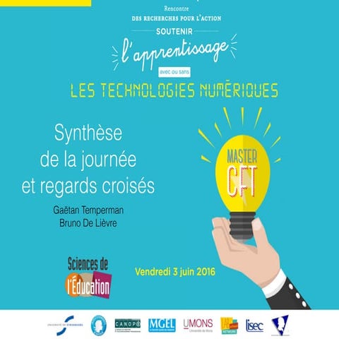 Synthèse de la journée des recherches pour l'action 