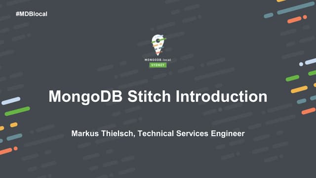 Tutorial: Building Your First App with MongoDB Stitch