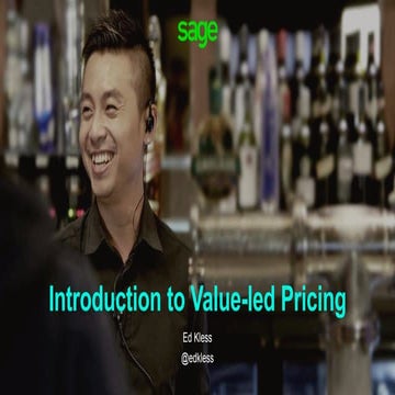 South Africa Tour: Introduction to value-led pricing