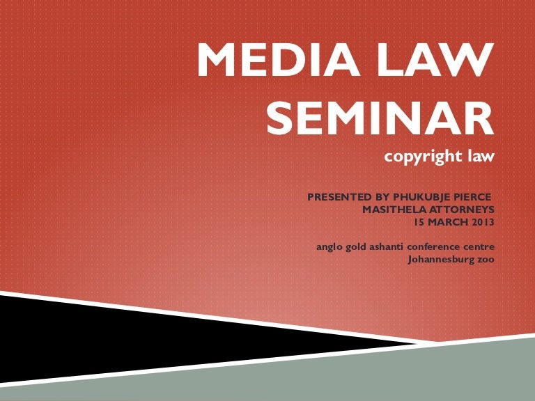 South african copyright law