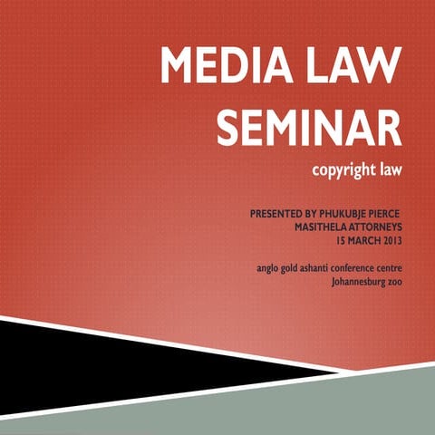 South african copyright law