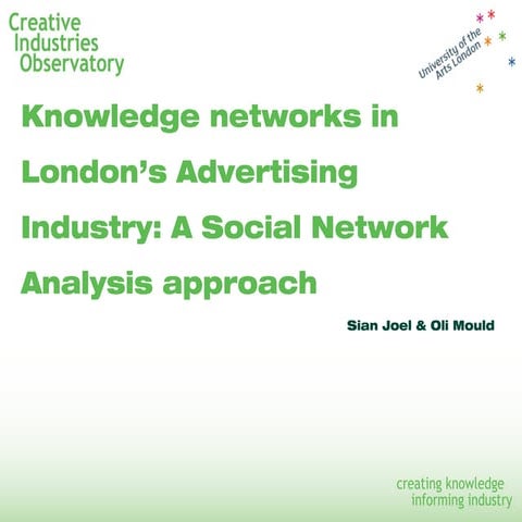 SNA in London's Advertising Industry