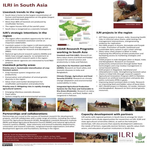 Livestock in South Asia: Challenges, priorities and way forward | PPTX