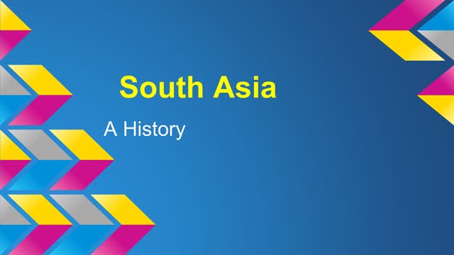 South Asia History