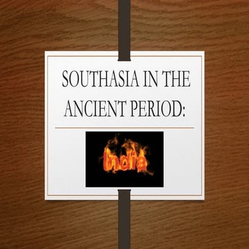 INDIA-ANCIENT CIVILIZATIONS