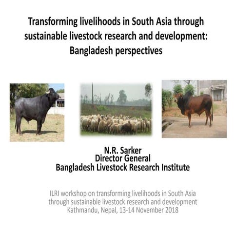 Transforming livelihoods in South Asia through sustainable livestock research...