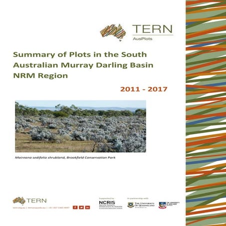 TERN Ecosystem Surveillance Plots South Australian Murray Darling Basin NRM R...